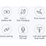 Auriculares bluetooth M12 max Negro - Image 2