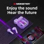 Auriculares Monster XKT15 Morado - Image 4