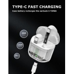 Auriculares Con Estuche Carga Rápida Blanco - Image 4