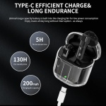 Auriculares Con Estuche Carga Rápida Negro - Image 3