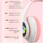 Auriculares Bluetooth Orejas Gato Rosa - Image 3