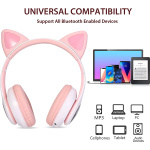 Auriculares Bluetooth Orejas Gato Rosa - Image 6