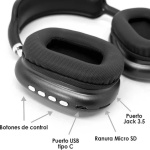 Auriculares Diadema P9 Estuche - Image 2