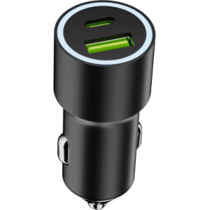 Cargador Coche Pantalla Digital