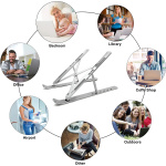 Soporte Para Portátil Aluminio Plegable - Image 3